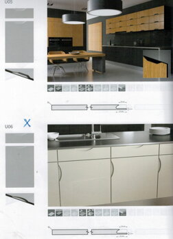 Vyfrézované úchytky