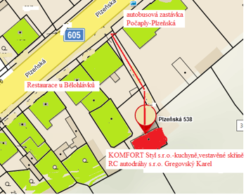Nové kontaktní místo budova RC autodráhy Gregovský - Plzeňská 538 Králův Dvůr Počaply
